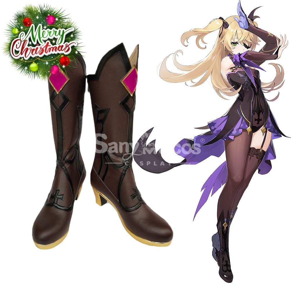 【In Stock】Game Genshin Impact Cosplay Fischl Von Luftschloss Narfidort Shoes Boots