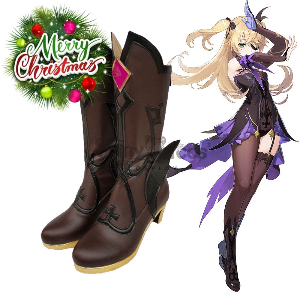 【In Stock】Game Genshin Impact Cosplay Fischl Von Luftschloss Narfidort Shoes Boots