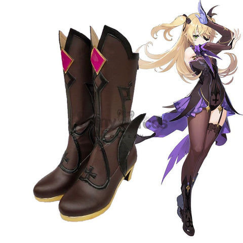 【In Stock】Game Genshin Impact Cosplay Fischl Von Luftschloss Narfidort Shoes Boots
