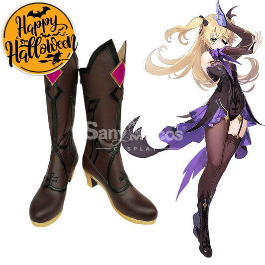 【In Stock】Game Genshin Impact Cosplay Fischl Von Luftschloss Narfidort Shoes Boots 1000