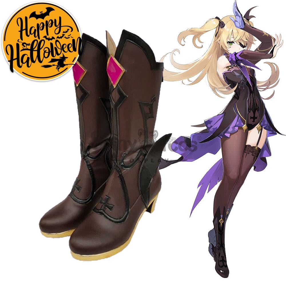 【In Stock】Game Genshin Impact Cosplay Fischl Von Luftschloss Narfidort Shoes Boots
