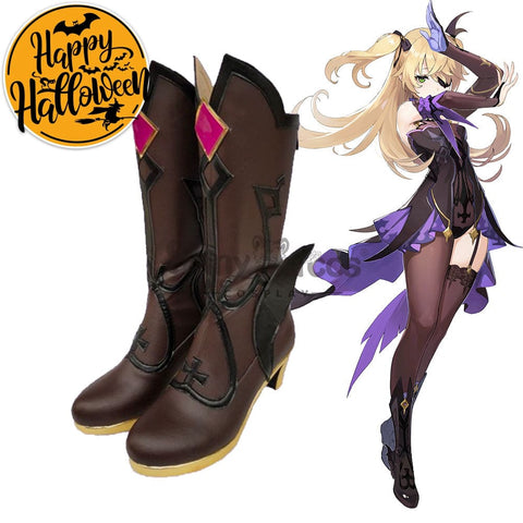 【In Stock】Game Genshin Impact Cosplay Fischl Von Luftschloss Narfidort Shoes Boots