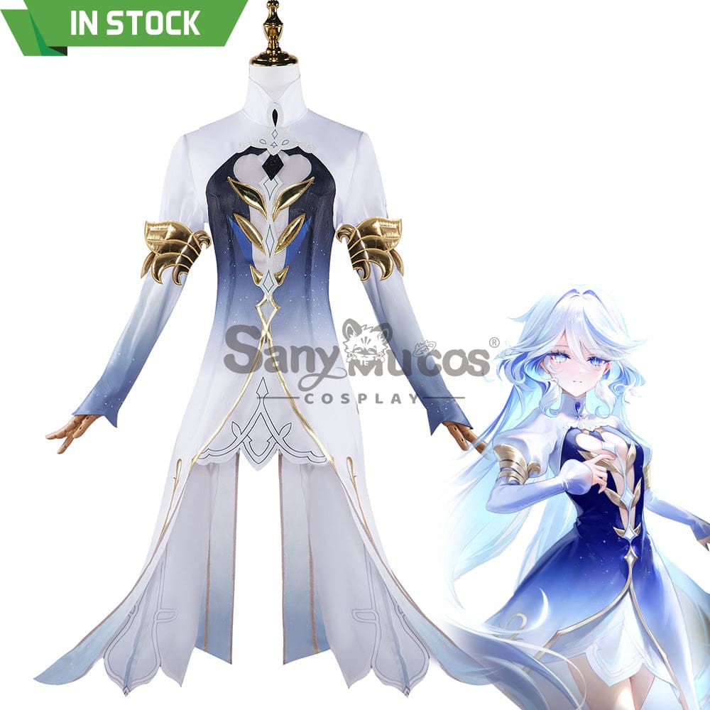 【In Stock】Game Genshin Impact Cosplay Focalors Furina Costume Plus Size Costumes