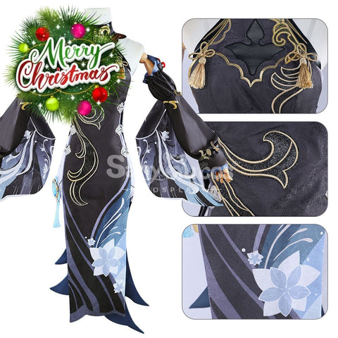 【In Stock】Game Genshin Impact Cosplay Frostflower Dew Shenhe Costume Costumes