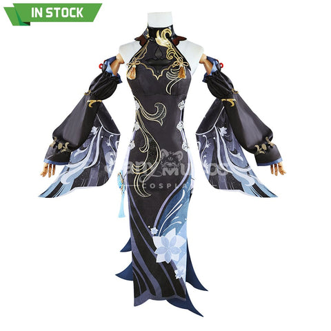 【In Stock】Game Genshin Impact Cosplay Frostflower Dew Shenhe Costume Costumes