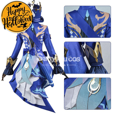 【In Stock】Game Genshin Impact Cosplay Furina Costume Plus Size Costumes