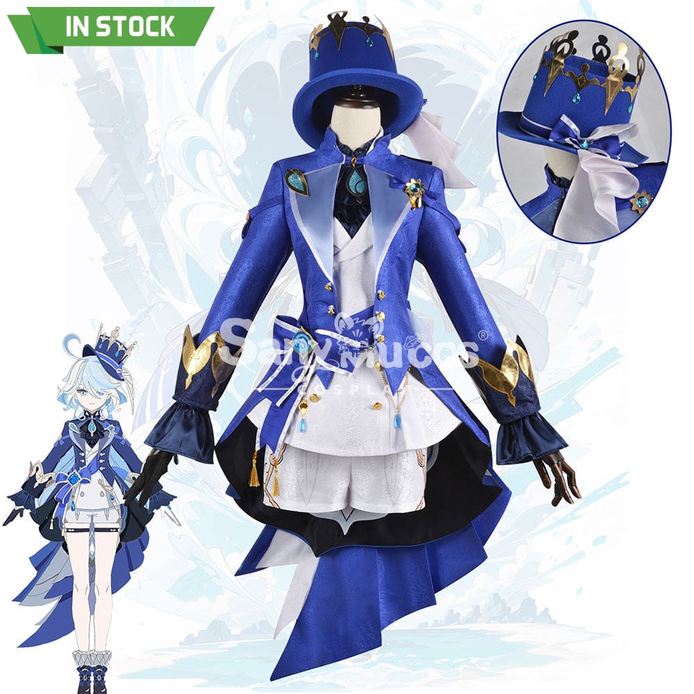 【In Stock】Game Genshin Impact Cosplay Furina Costume Plus Size Costumes