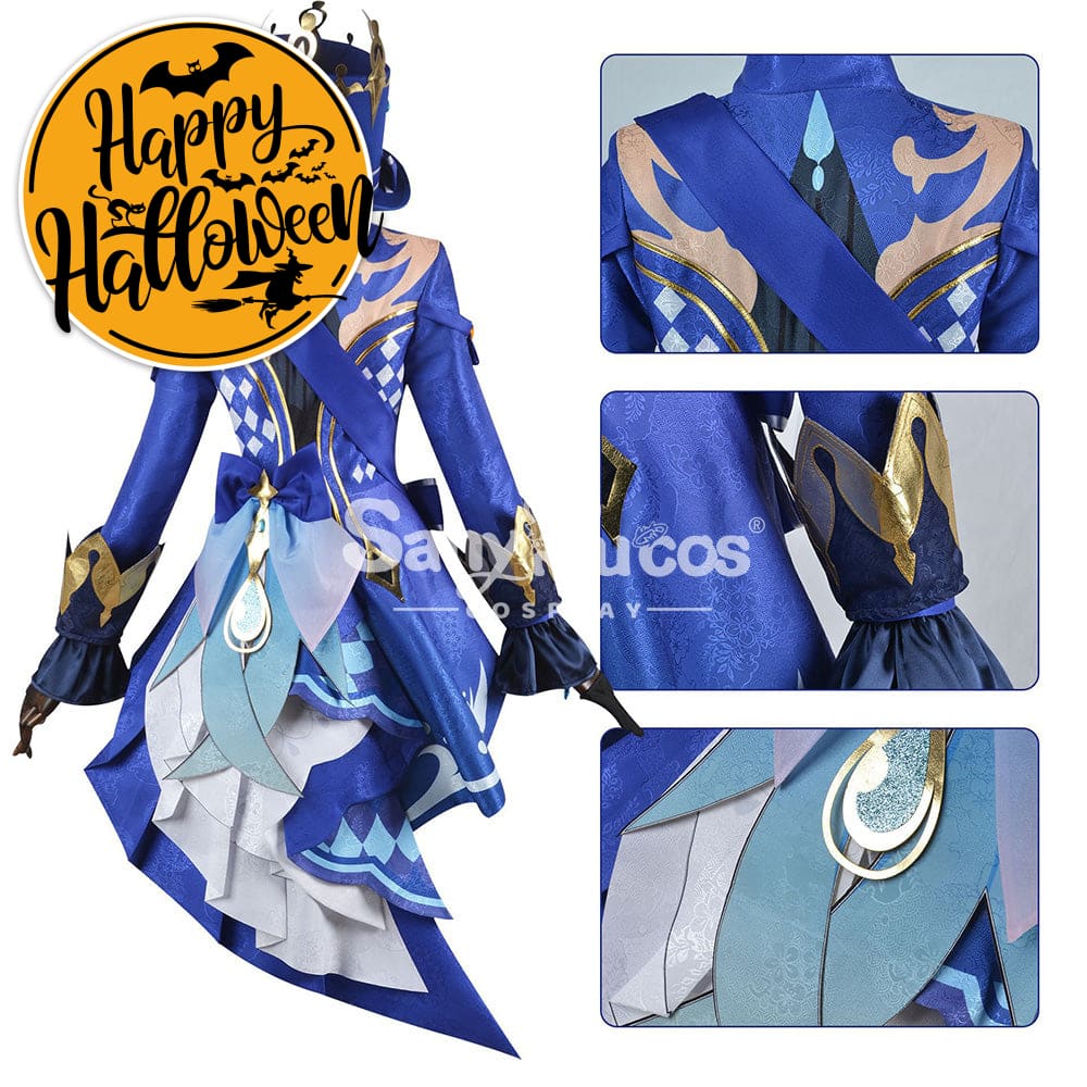 【In Stock】Game Genshin Impact Cosplay Furina Costume Plus Size Costumes
