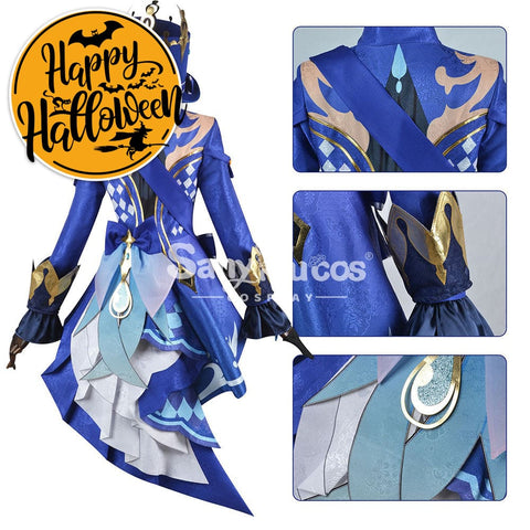【In Stock】Game Genshin Impact Cosplay Furina Costume Plus Size Costumes
