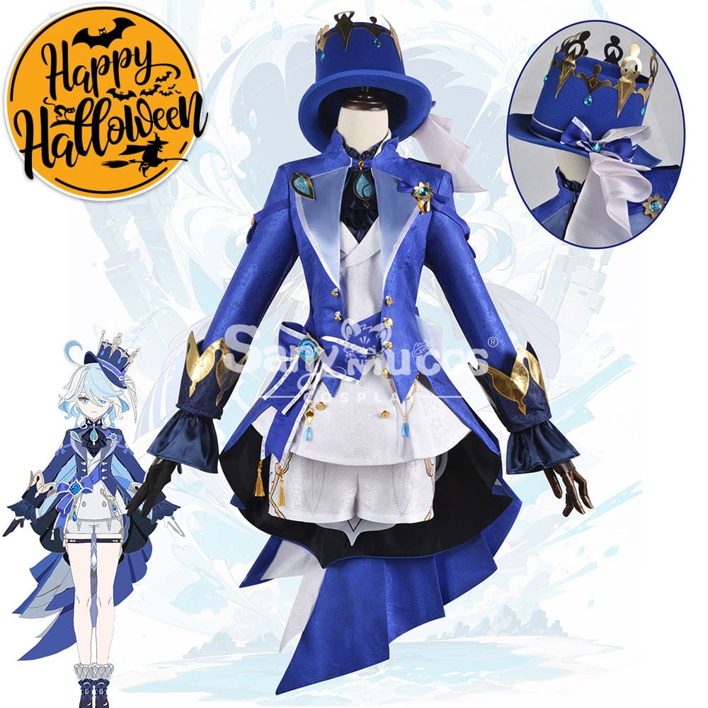 【In Stock】Game Genshin Impact Cosplay Furina Costume Plus Size Costumes