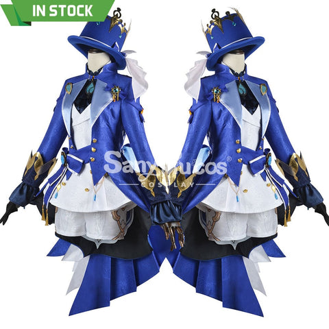 【In Stock】Game Genshin Impact Cosplay Furina Costume Plus Size Costumes