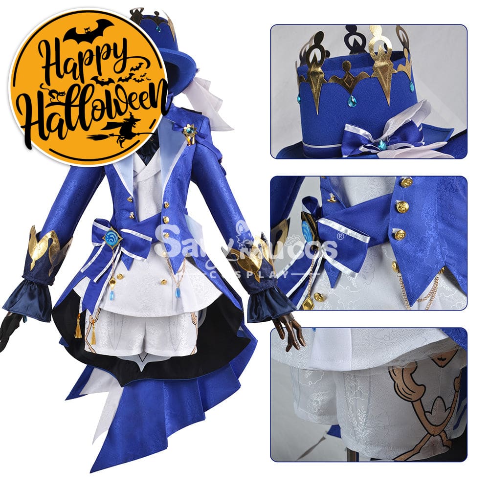 【In Stock】Game Genshin Impact Cosplay Furina Costume Plus Size Costumes