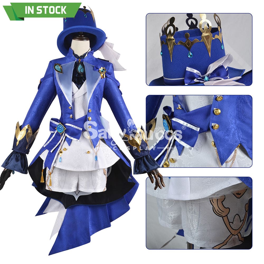 【In Stock】Game Genshin Impact Cosplay Furina Costume Plus Size Costumes