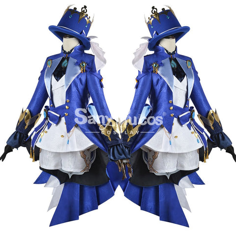 【In Stock】Game Genshin Impact Cosplay Furina Costume Plus Size Costumes