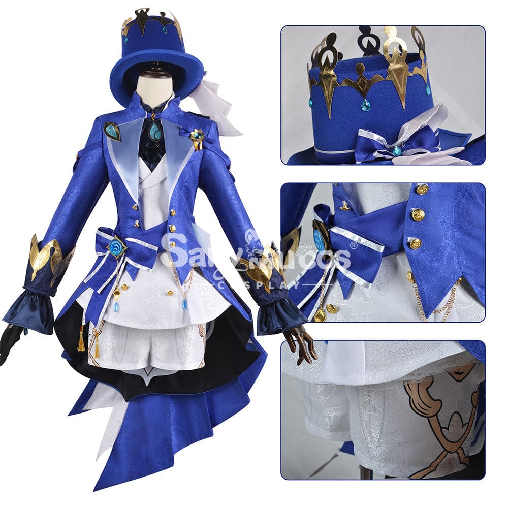【In Stock】Game Genshin Impact Cosplay Furina Costume Plus Size Costumes