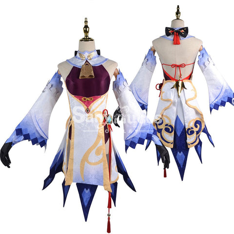 【In Stock】Game Genshin Impact Cosplay Ganyu Costume Plus Size Costumes