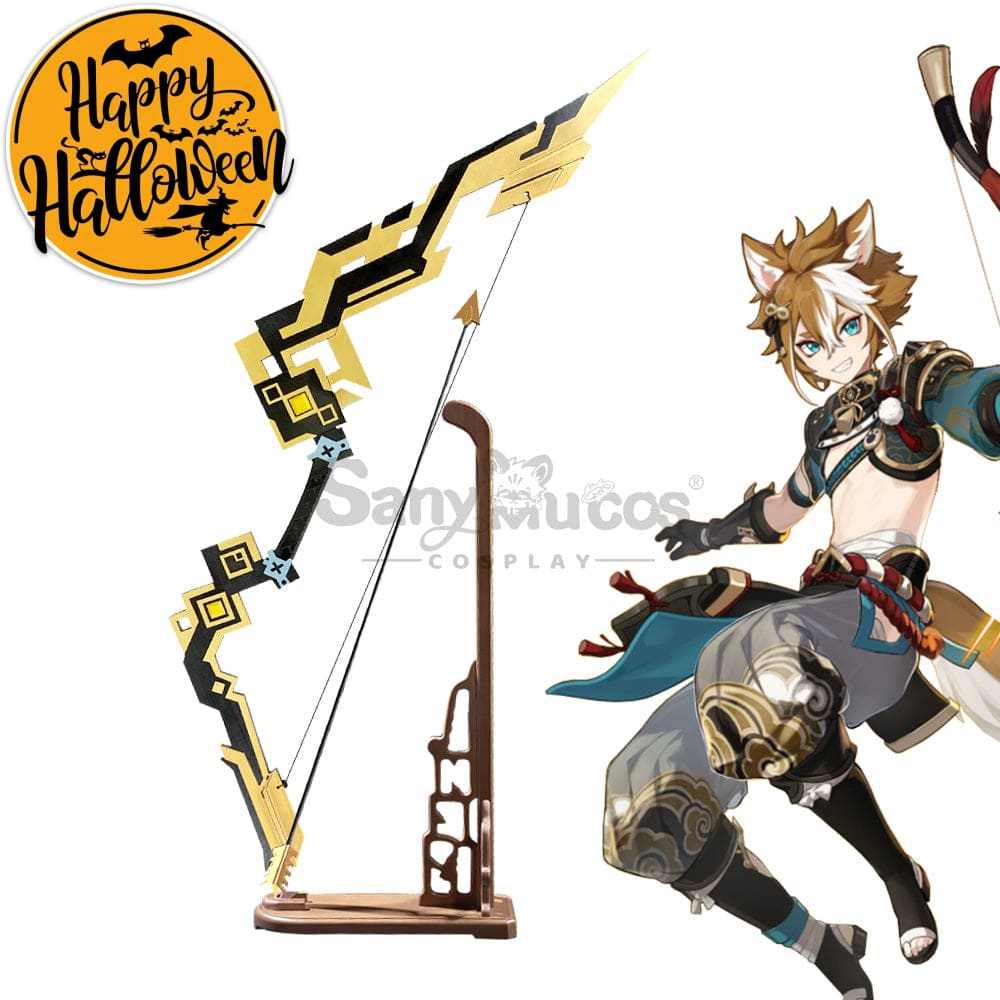 【In Stock】Game Genshin Impact Cosplay Gorou Bow Accessory Prop