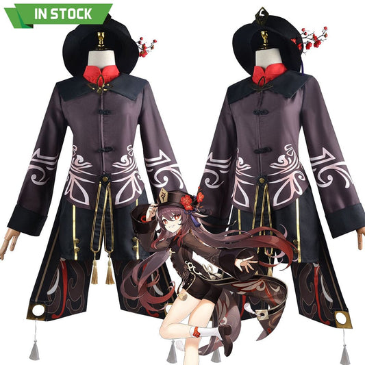 【In Stock】Game Genshin Impact Cosplay Hutao Costume Plus Size Costumes 1000