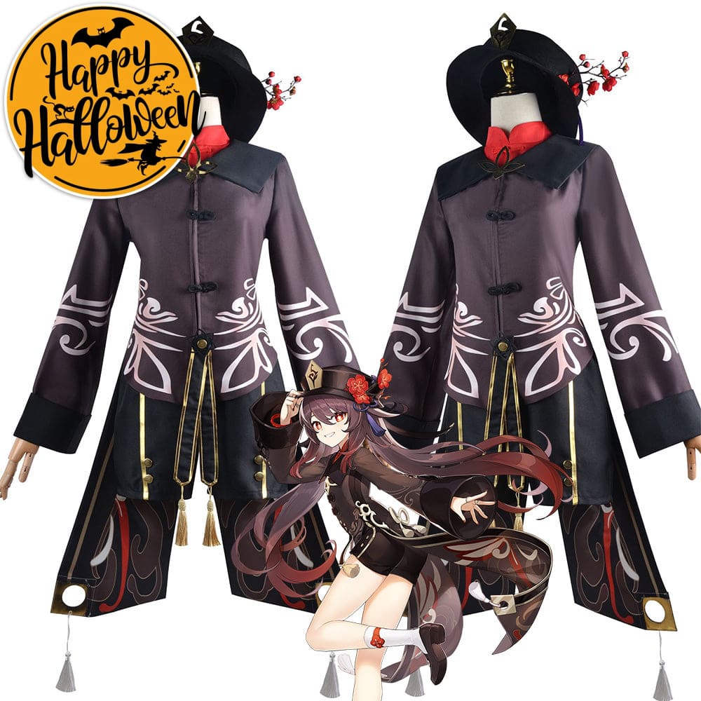 【In Stock】Game Genshin Impact Cosplay Hutao Costume Plus Size Costumes