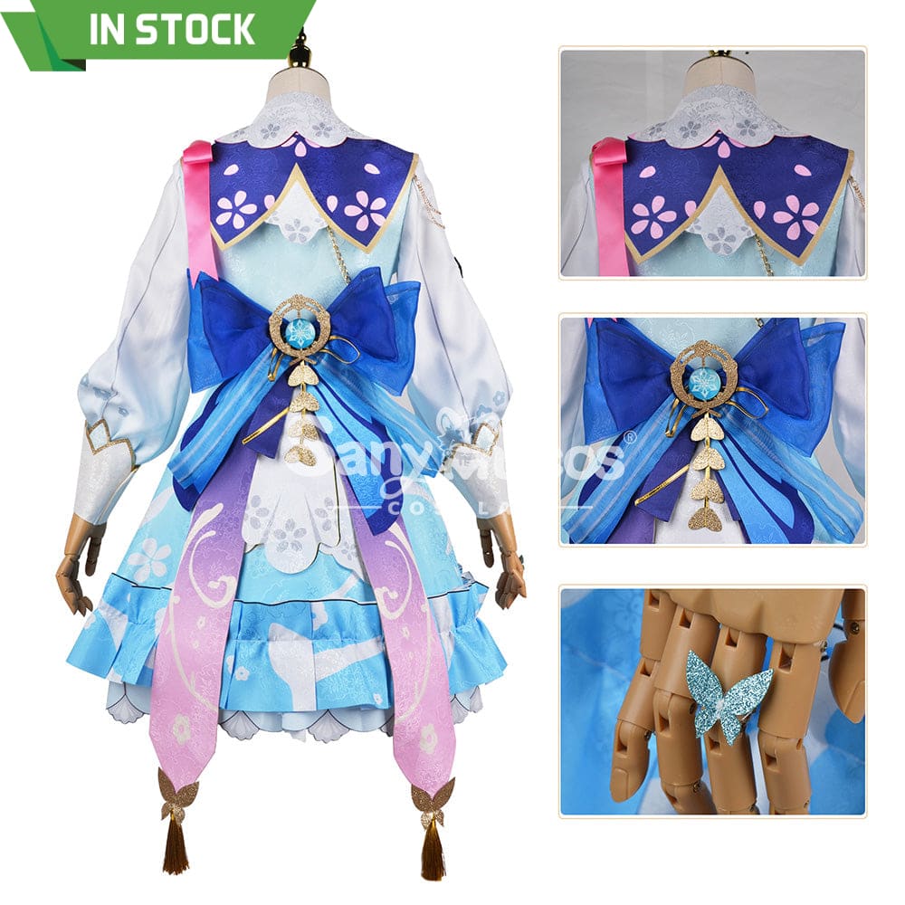 【In Stock】Game Genshin Impact Cosplay Kamisato Ayaka Costume Plus Size Costumes