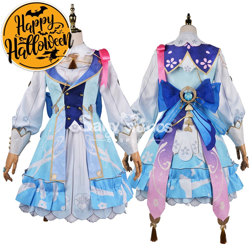 【In Stock】Game Genshin Impact Cosplay Kamisato Ayaka Costume Plus Size Costumes