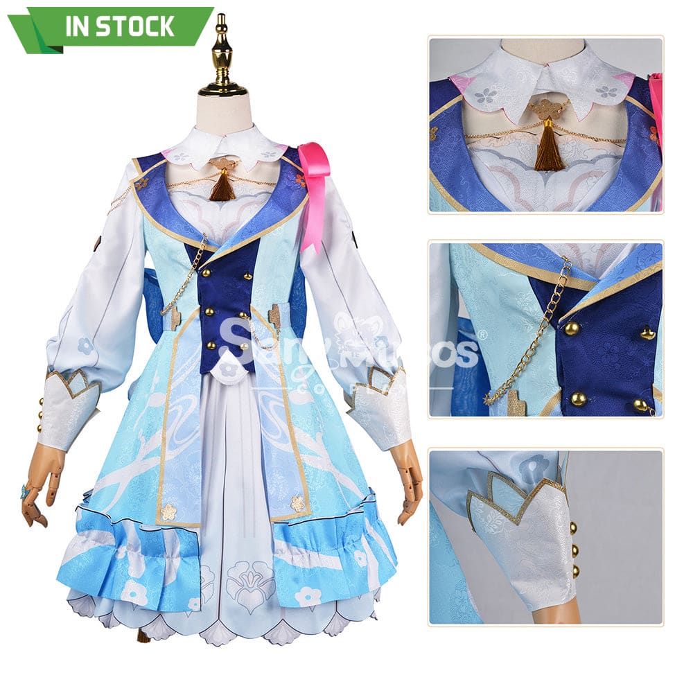 【In Stock】Game Genshin Impact Cosplay Kamisato Ayaka Costume Plus Size Costumes