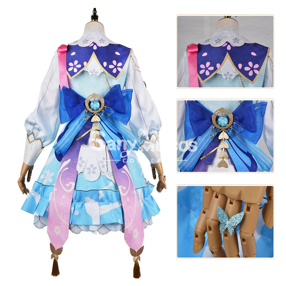 【In Stock】Game Genshin Impact Cosplay Kamisato Ayaka Costume Plus Size Costumes