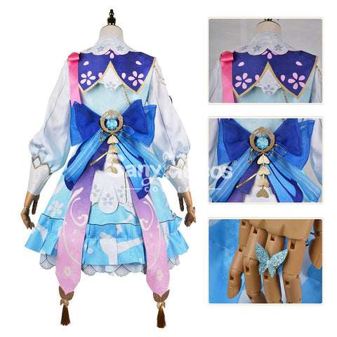 【In Stock】Game Genshin Impact Cosplay Kamisato Ayaka Costume Plus Size Costumes