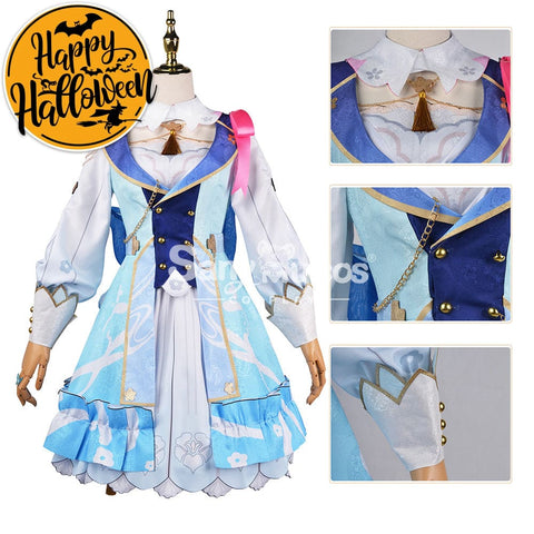 【In Stock】Game Genshin Impact Cosplay Kamisato Ayaka Costume Plus Size Costumes