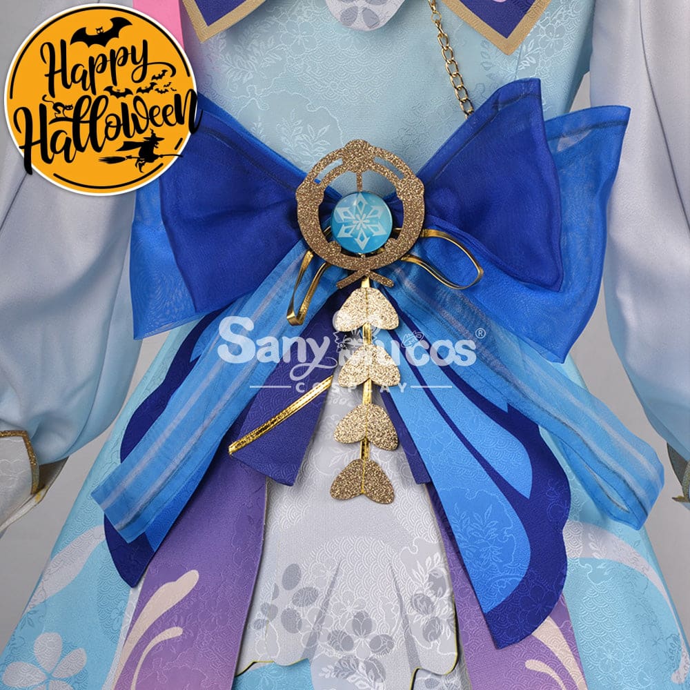 【In Stock】Game Genshin Impact Cosplay Kamisato Ayaka Costume Plus Size Costumes