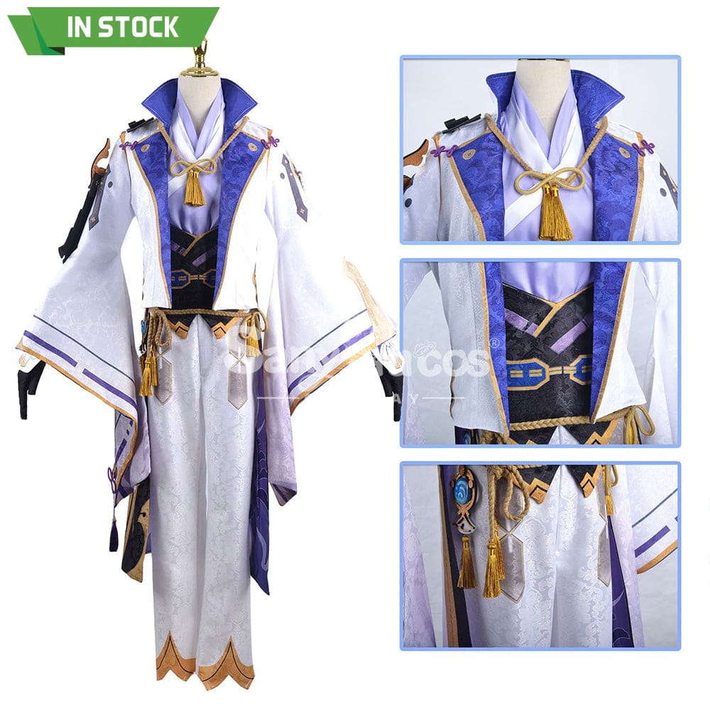 【In Stock】Game Genshin Impact Cosplay Kamisato Ayato Costume Plus Size Costumes