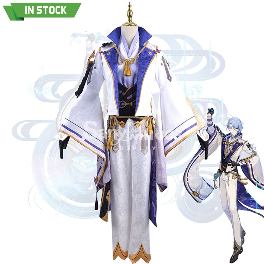 【In Stock】Game Genshin Impact Cosplay Kamisato Ayato Costume Plus Size Costumes