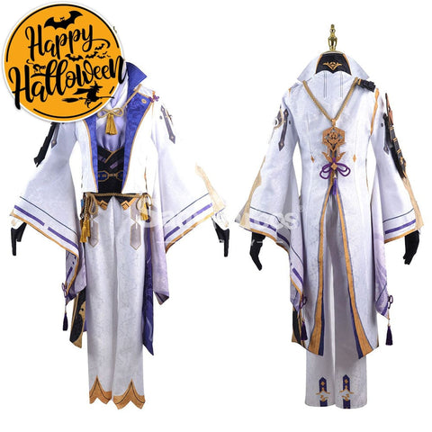 【In Stock】Game Genshin Impact Cosplay Kamisato Ayato Costume Plus Size Costumes