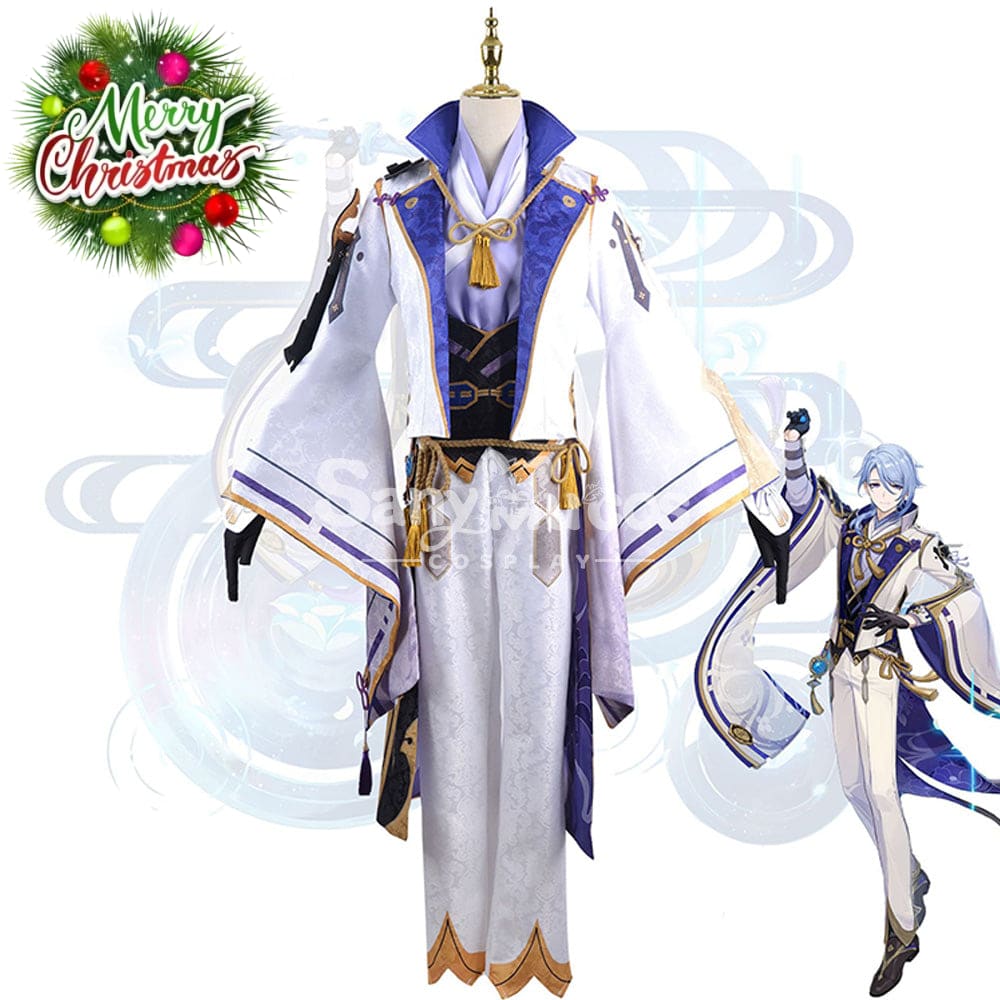 【In Stock】Game Genshin Impact Cosplay Kamisato Ayato Costume Plus Size Costumes