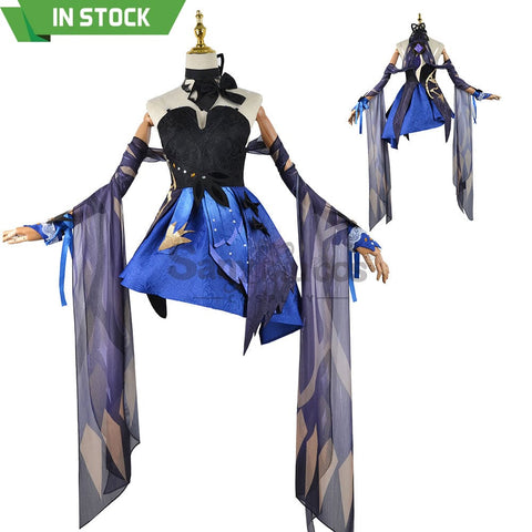 【In Stock】Game Genshin Impact Cosplay Keqing Costume Plus Size Costumes