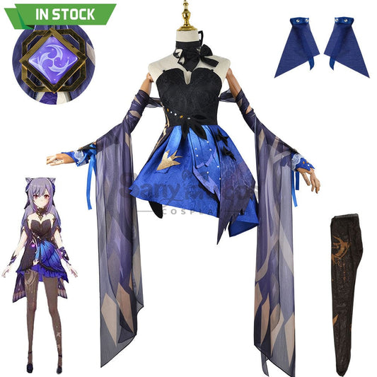 【In Stock】Game Genshin Impact Cosplay Keqing Costume Plus Size Costumes 1000