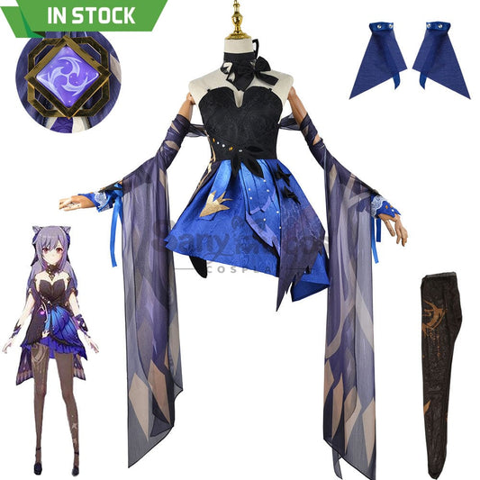 【In Stock】Game Genshin Impact Cosplay Keqing Costume Plus Size Costumes 1000