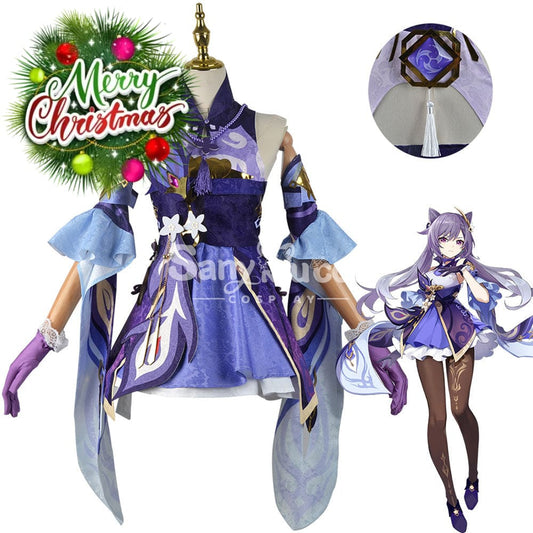 【In Stock】Game Genshin Impact Cosplay Keqing Costume Plus Size Costumes 1000