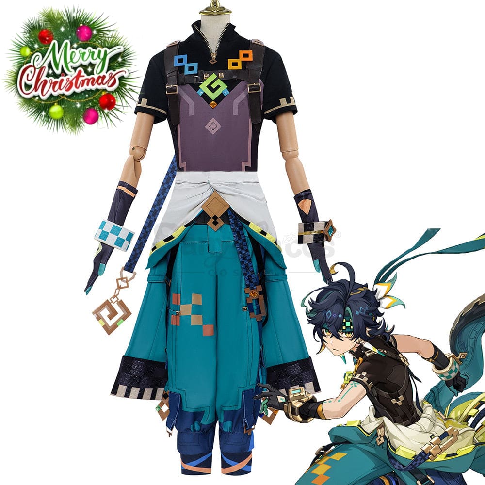 【In Stock】Game Genshin Impact Cosplay Kinich Costume Costumes