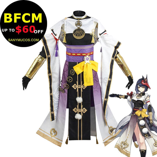 【In Stock】Game Genshin Impact Cosplay Kujo Sara Costume Costumes 1000
