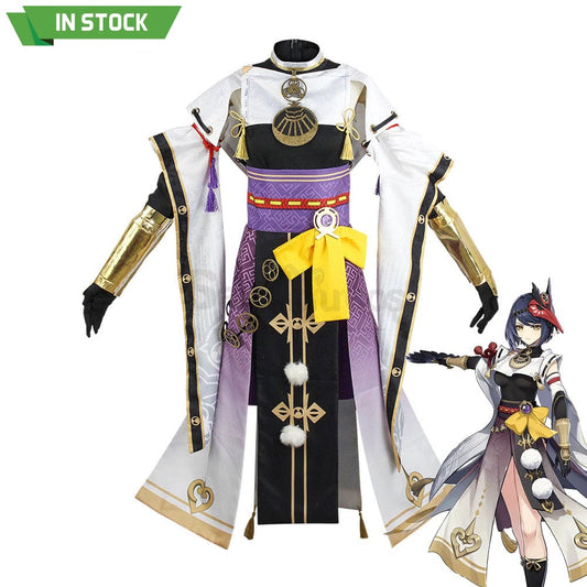 【In Stock】Game Genshin Impact Cosplay Kujo Sara Costume Costumes 1000