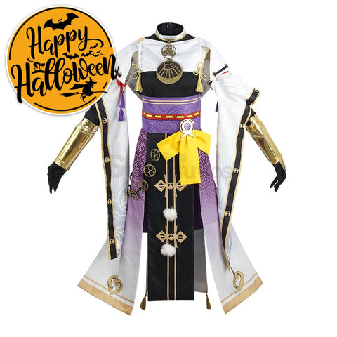 【In Stock】Game Genshin Impact Cosplay Kujo Sara Costume Costumes