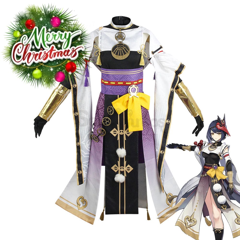 【In Stock】Game Genshin Impact Cosplay Kujo Sara Costume Costumes