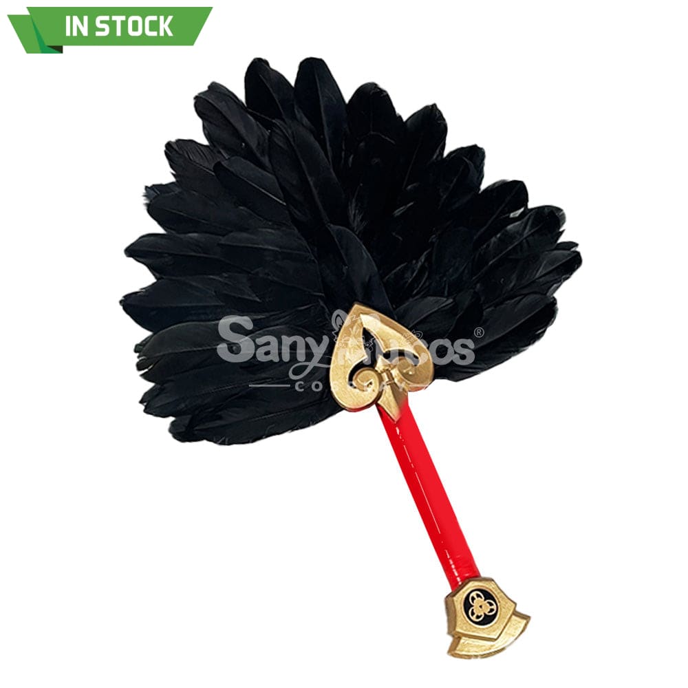 【In Stock】Game Genshin Impact Cosplay Kujo Sara Feather Fans Accessory Prop