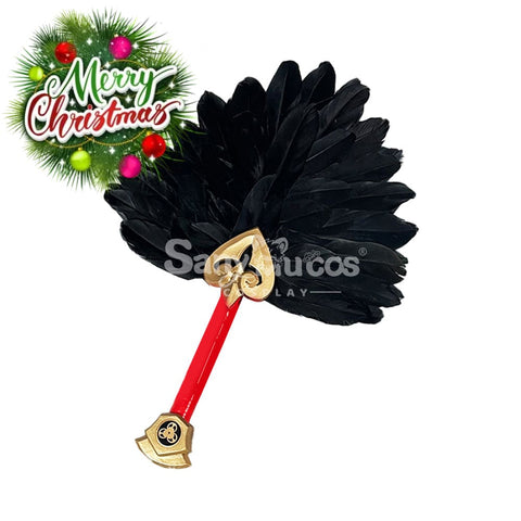 【In Stock】Game Genshin Impact Cosplay Kujo Sara Feather Fans Accessory Prop