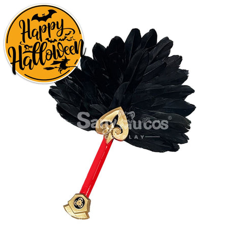 【In Stock】Game Genshin Impact Cosplay Kujo Sara Feather Fans Accessory Prop