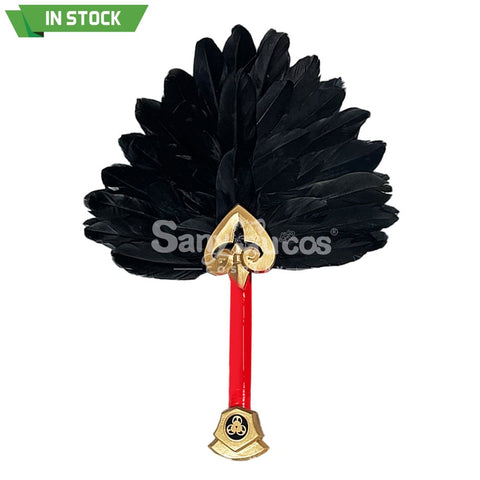 【In Stock】Game Genshin Impact Cosplay Kujo Sara Feather Fans Accessory Prop