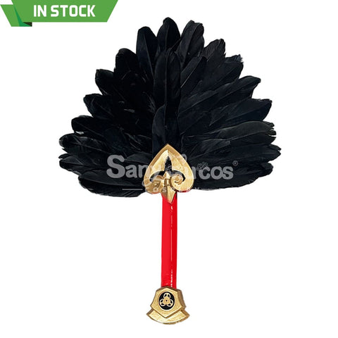 【In Stock】Game Genshin Impact Cosplay Kujo Sara Feather Fans Accessory Prop