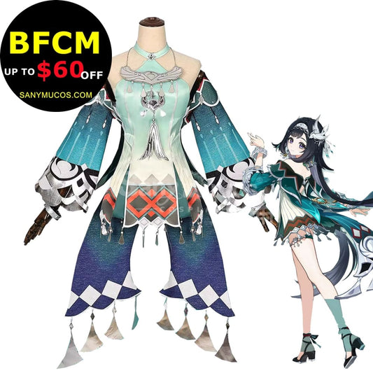 【In Stock】Game Genshin Impact Cosplay Lan Yan Cosplay Costume Cosplay Costumes 1000