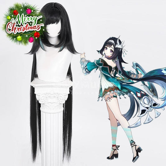 Game Genshin Impact Cosplay Lan Yan Wig Wigs 1000